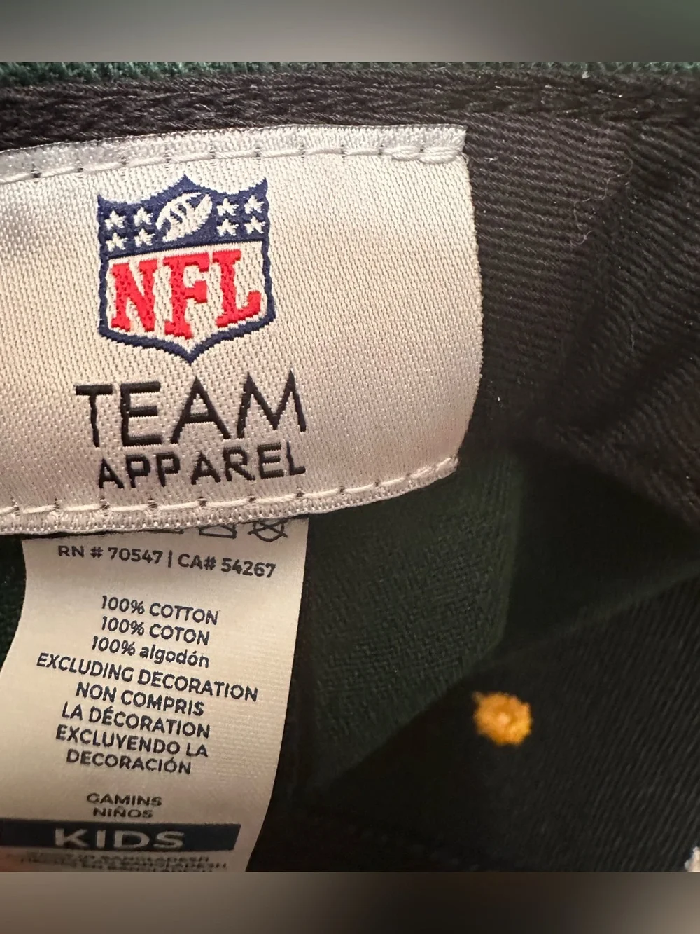 Green Bay Packers Kids NFL Cap